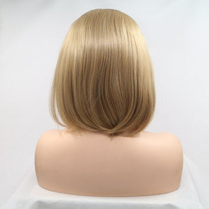 a blonde wig on a mannequin head