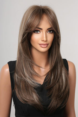 22" Long Straight Full-Machine Wig - MXSTUDIO.COM