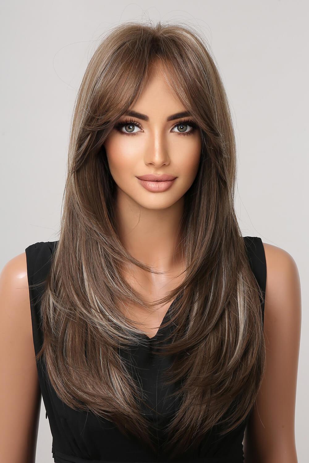 22" Long Straight Full-Machine Wig - MXSTUDIO.COM