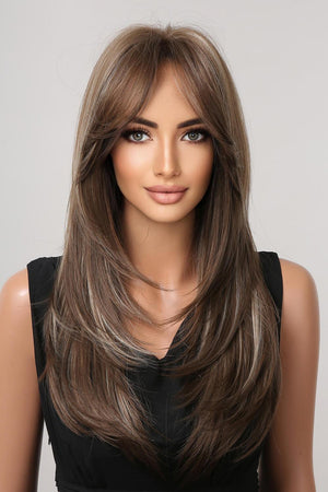 22" Long Straight Full-Machine Wig - MXSTUDIO.COM