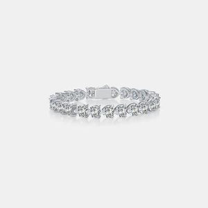 a white gold and diamond bracelet