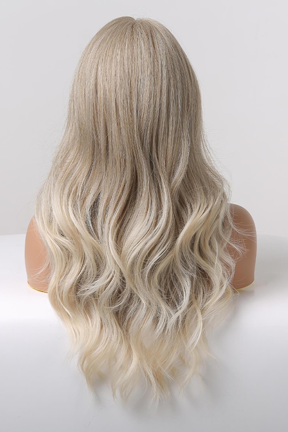 24" Medium Blonde Wavy Lace Front Wig - MXSTUDIO.COM