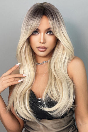 26'' Blonde Ombre Wavy Full Machine Wig - MXSTUDIO.COM