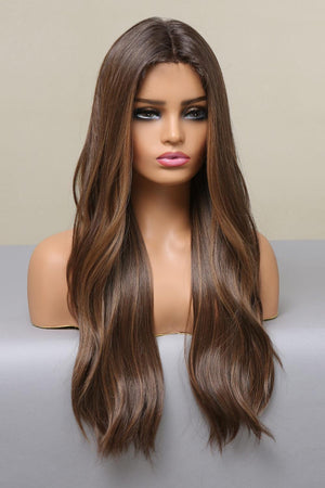 26" Brown Long Wavy Lace Front Wig - MXSTUDIO.COM