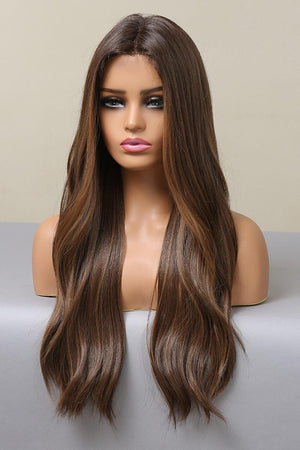26" Brown Long Wavy Lace Front Wig - MXSTUDIO.COM