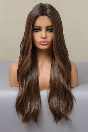 26" Brown Long Wavy Lace Front Wig - MXSTUDIO.COM