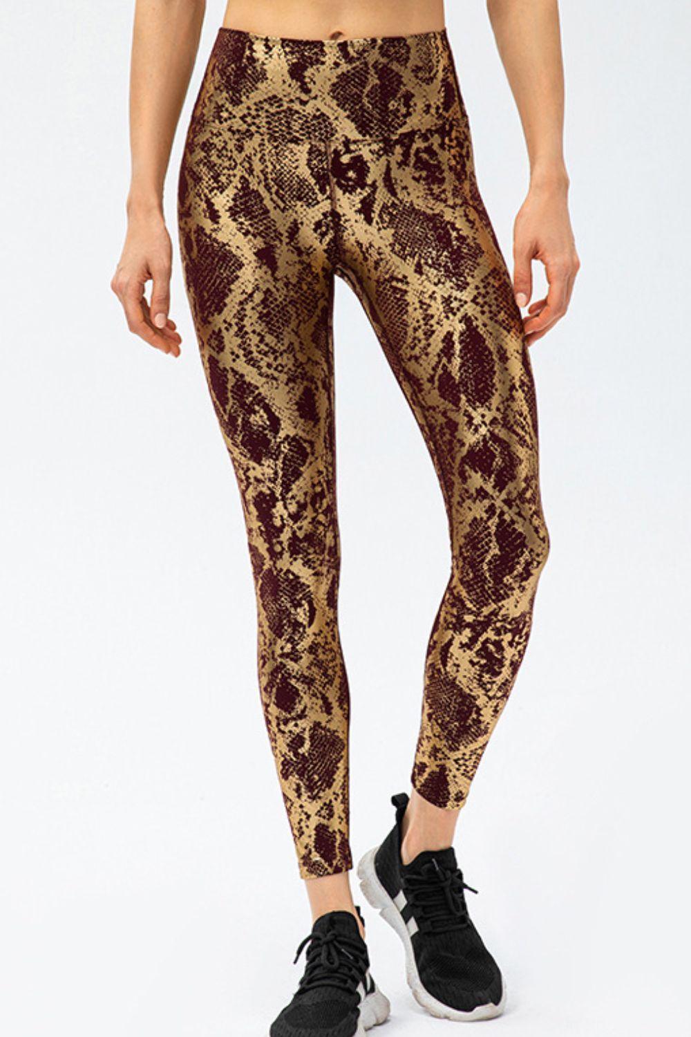 Active and Wild Slim Fit Animal Print Leggings - MXSTUDIO.COM