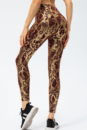 Active and Wild Slim Fit Animal Print Leggings - MXSTUDIO.COM