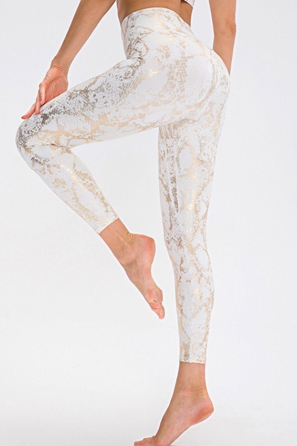 Active and Wild Slim Fit Animal Print Leggings - MXSTUDIO.COM