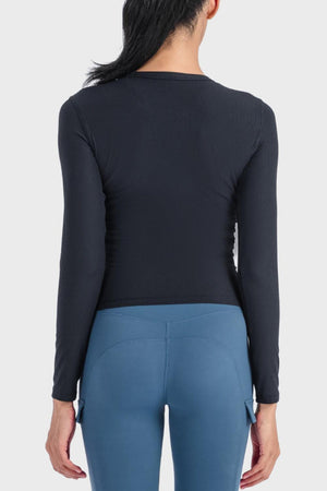 Actively Comfy Spandex Long Sleeve Active Top - MXSTUDIO.COM