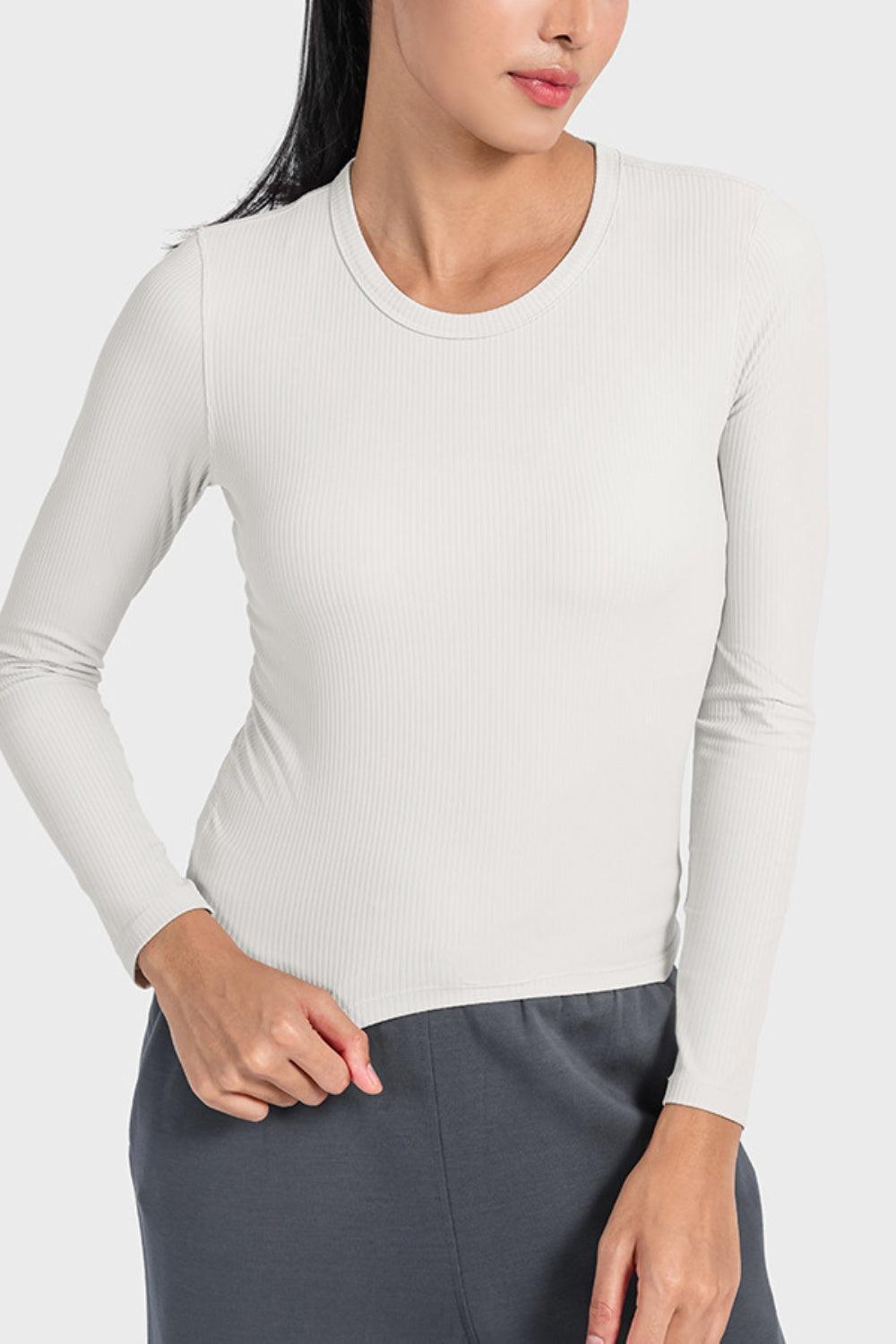 Actively Comfy Spandex Long Sleeve Active Top - MXSTUDIO.COM