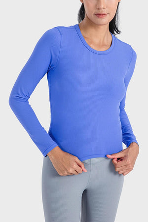 Actively Comfy Spandex Long Sleeve Active Top - MXSTUDIO.COM