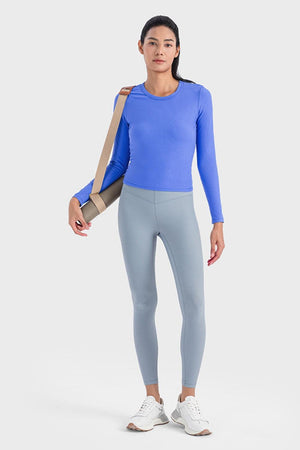 Actively Comfy Spandex Long Sleeve Active Top - MXSTUDIO.COM