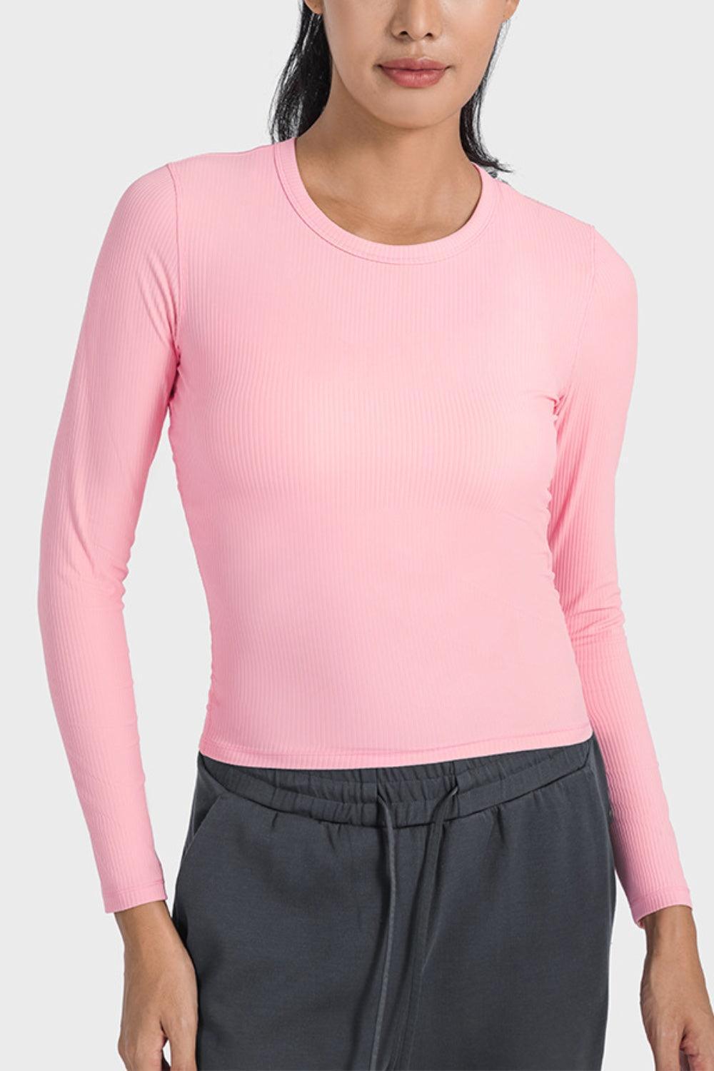 Actively Comfy Spandex Long Sleeve Active Top - MXSTUDIO.COM