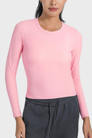 Actively Comfy Spandex Long Sleeve Active Top - MXSTUDIO.COM