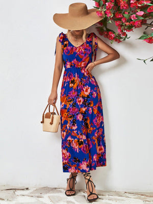 Aesthetic Summer Sleeveless Backless Midi Dress - MXSTUDIO.COM