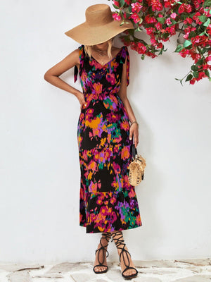 Aesthetic Summer Sleeveless Backless Midi Dress - MXSTUDIO.COM