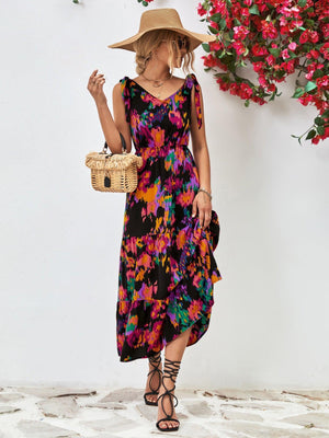 Aesthetic Summer Sleeveless Backless Midi Dress - MXSTUDIO.COM