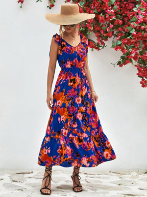 Aesthetic Summer Sleeveless Backless Midi Dress - MXSTUDIO.COM