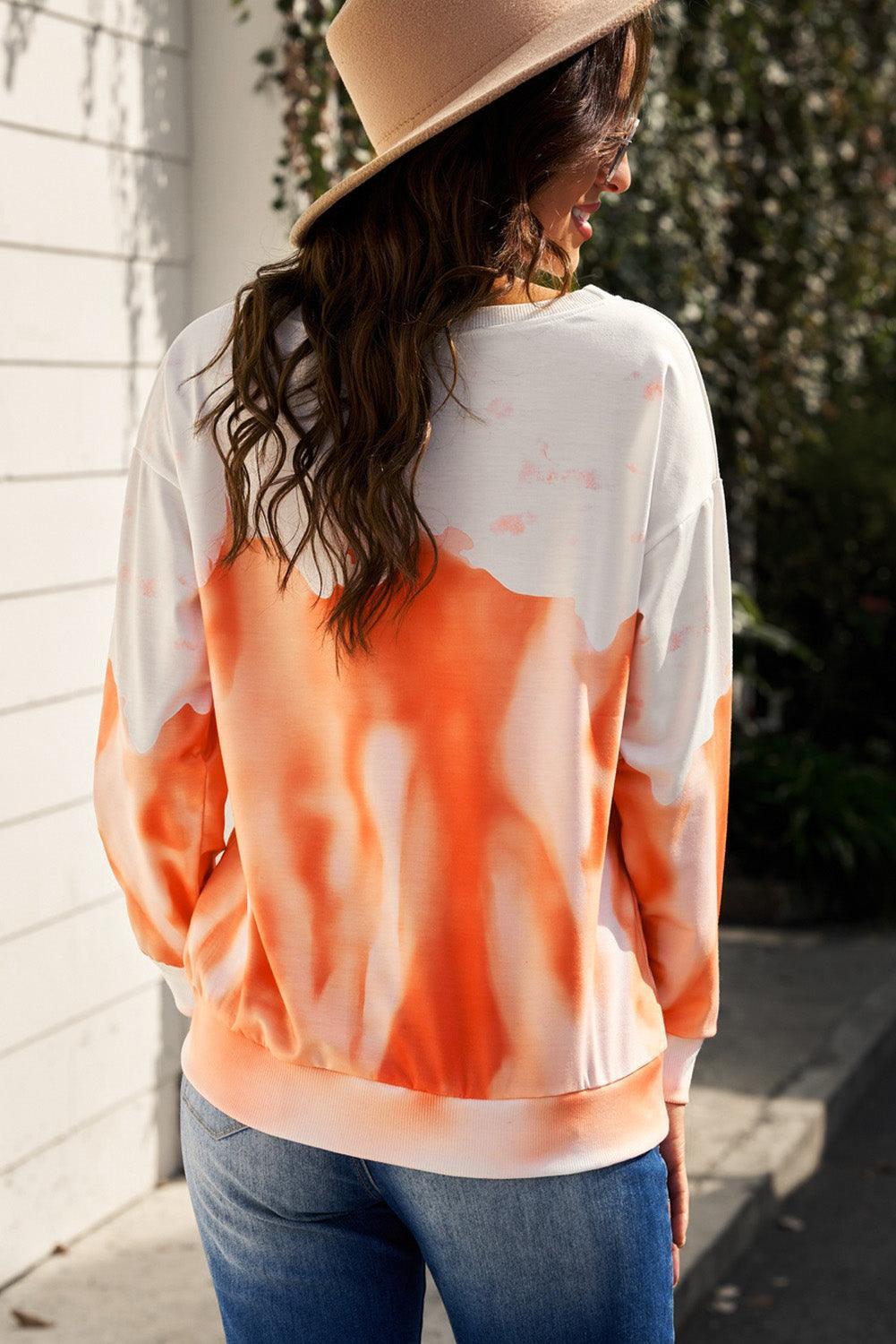 Afternoon Chill Long Sleeve Tie Dye Sweatshirt - MXSTUDIO.COM