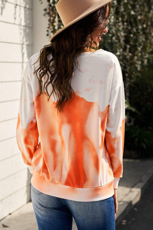 Afternoon Chill Long Sleeve Tie Dye Sweatshirt - MXSTUDIO.COM