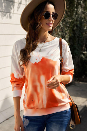 Afternoon Chill Long Sleeve Tie Dye Sweatshirt - MXSTUDIO.COM