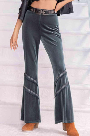 Ageless Fashion Long Gray Wide Leg Pants - MXSTUDIO.COM