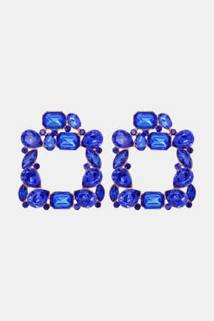 Ageless Glam Zinc Alloy Geometric Dangle Earrings-MXSTUDIO.COM