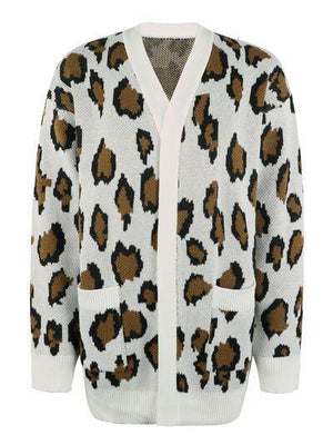 Amazing Prints Open Front Leopard Cardigan-MXSTUDIO.COM