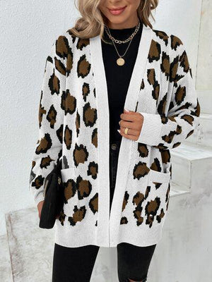Amazing Prints Open Front Leopard Cardigan-MXSTUDIO.COM