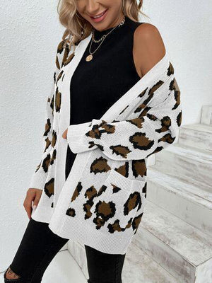 Amazing Prints Open Front Leopard Cardigan-MXSTUDIO.COM