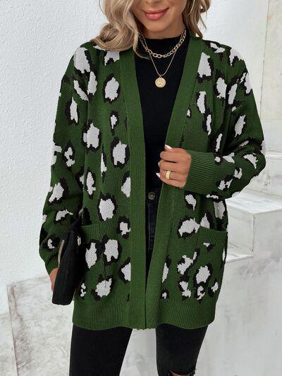 Amazing Prints Open Front Leopard Cardigan-MXSTUDIO.COM