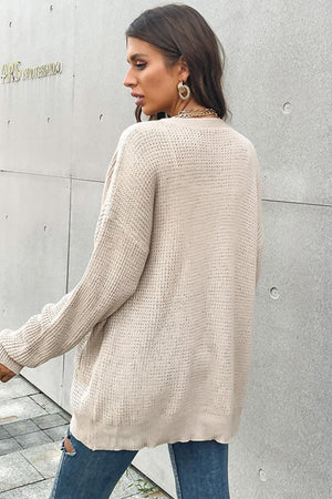 Angelic Waffle Cardigan - MXSTUDIO.COM