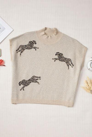 a sweater with a picture of a cheetah on it