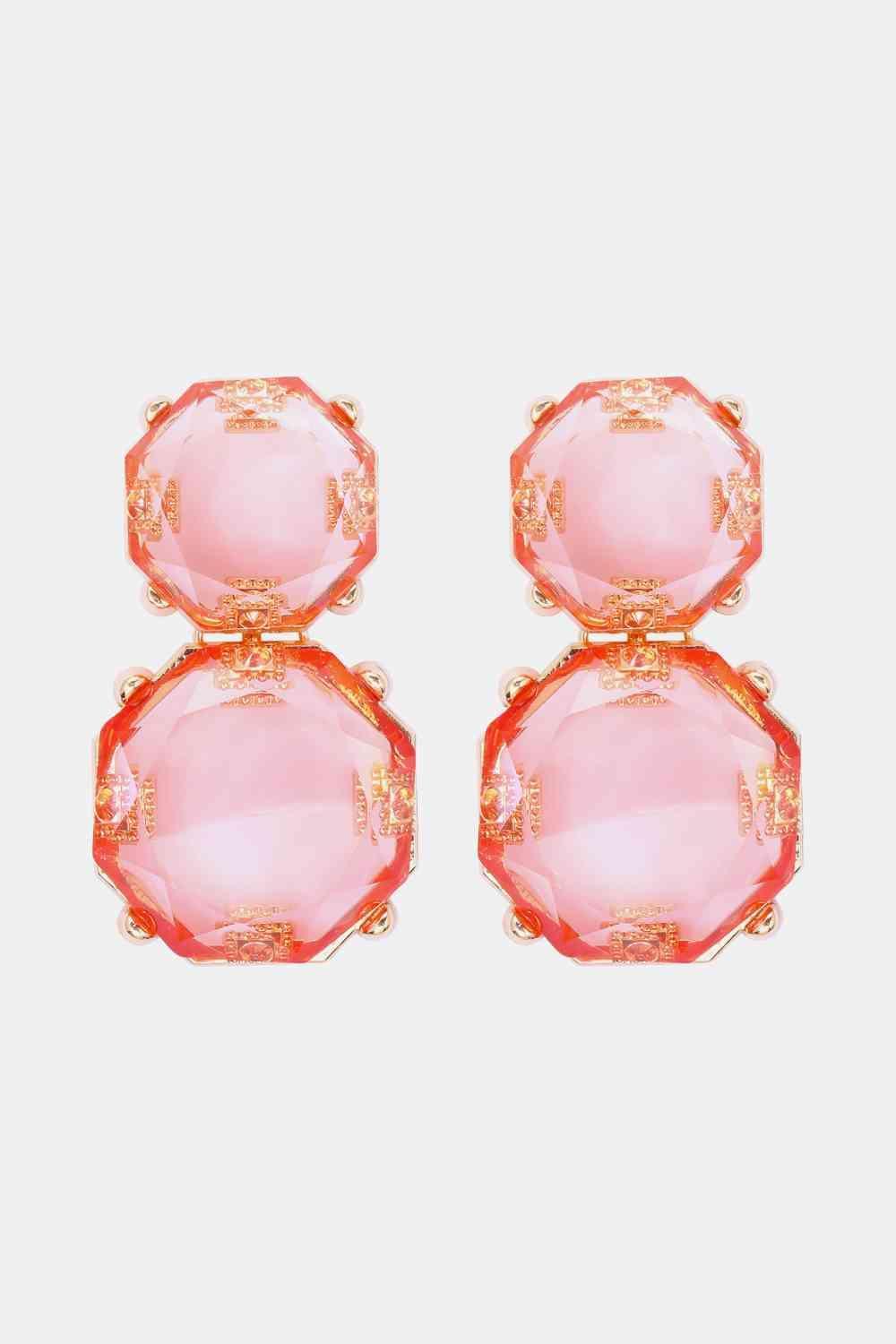 Appear Lovely Frame Geometric Dangle Earrings-MXSTUDIO.COM