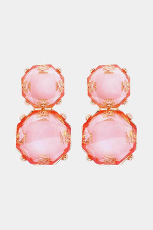 Appear Lovely Frame Geometric Dangle Earrings-MXSTUDIO.COM