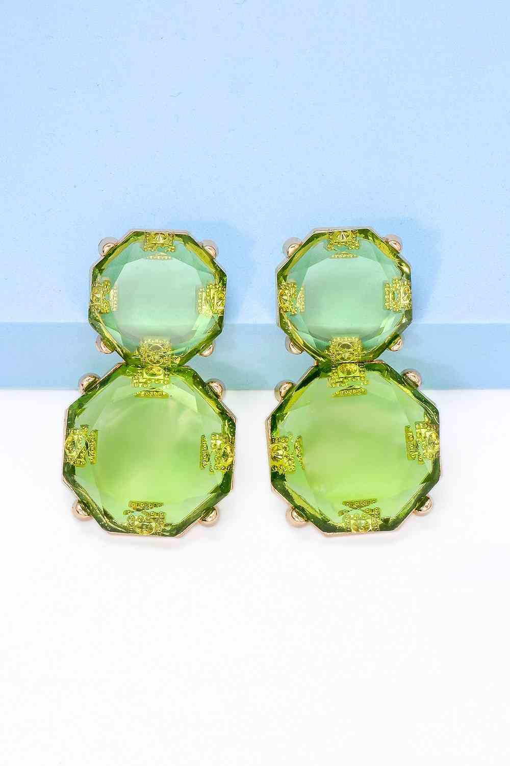 Appear Lovely Frame Geometric Dangle Earrings-MXSTUDIO.COM