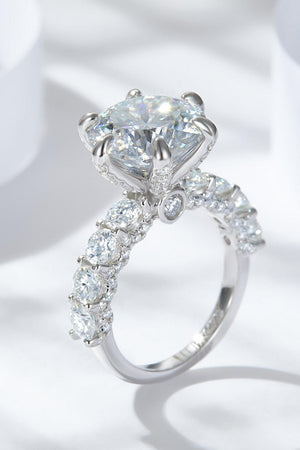 Astound Me Platinum-Plated 3 Carat Moissanite Ring - MXSTUDIO.COM