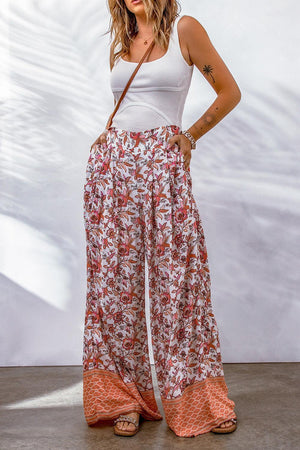 At Ease Bohemian Floral Culotte Pants - MXSTUDIO.COM