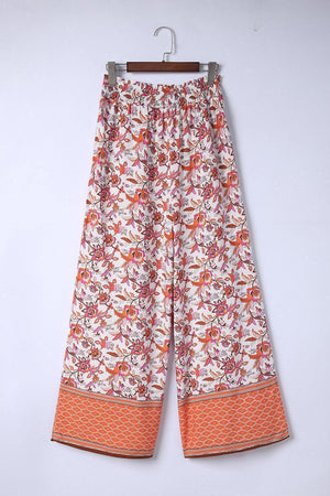 At Ease Bohemian Floral Culotte Pants - MXSTUDIO.COM