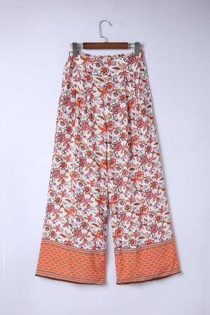 At Ease Bohemian Floral Culotte Pants - MXSTUDIO.COM