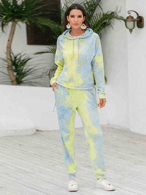 Athleisure Tie Dye Hoodie and Sweatpants Set - MXSTUDIO.COM