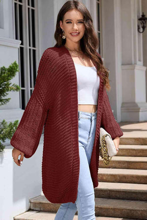 Autumn Charisma Longline Cable Knit Cardigan - MXSTUDIO.COM