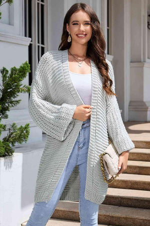 Autumn Charisma Longline Cable Knit Cardigan - MXSTUDIO.COM