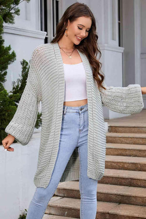 Autumn Charisma Longline Cable Knit Cardigan - MXSTUDIO.COM
