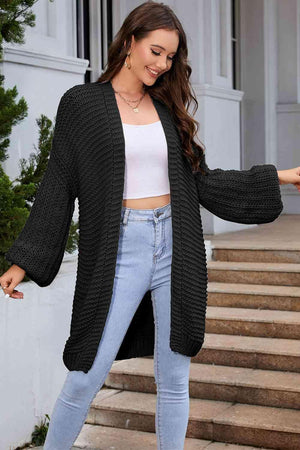 Autumn Charisma Longline Cable Knit Cardigan - MXSTUDIO.COM