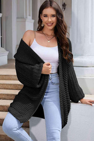 Autumn Charisma Longline Cable Knit Cardigan - MXSTUDIO.COM