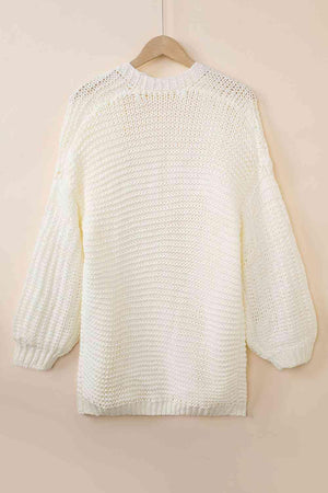 Autumn Charisma Longline Cable Knit Cardigan - MXSTUDIO.COM