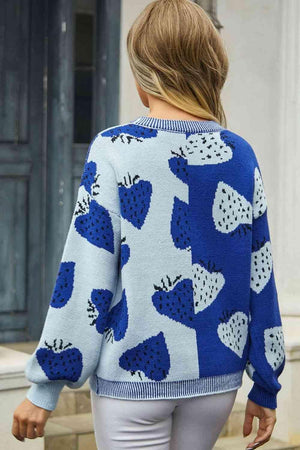 Autumn Delight Printed V Neck Button Cardigan - MXSTUDIO.COM