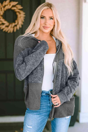 Autumn Favorite Zip Up Hooded Jacket - MXSTUDIO.COM